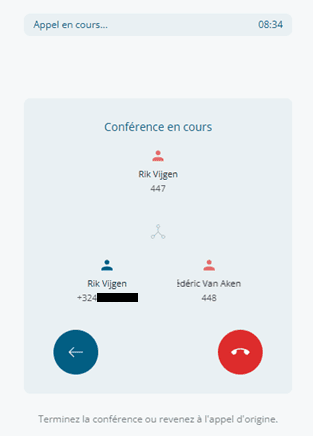 Conference active triangle