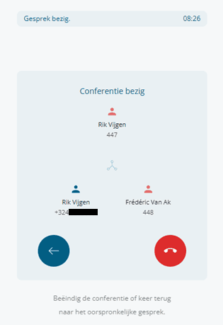 Conference active triangle