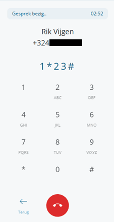 DTMF keypad during call