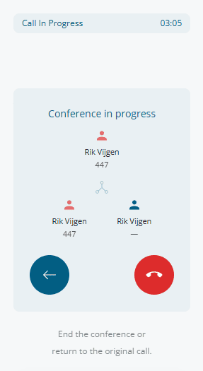 Conference active triangle