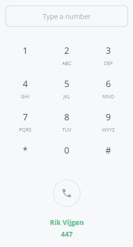 Dialpad idle